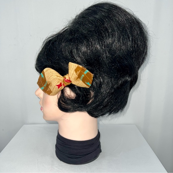 Cowboy Boots Western Bandana Knotted Hair Bow - Picture 5 of 11